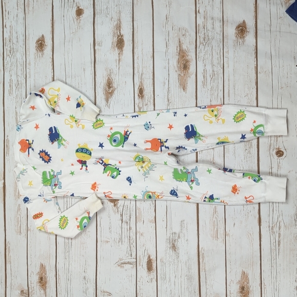 Hanna Andersson White Space Jammies 90cm 3T - Picture 8 of 8
